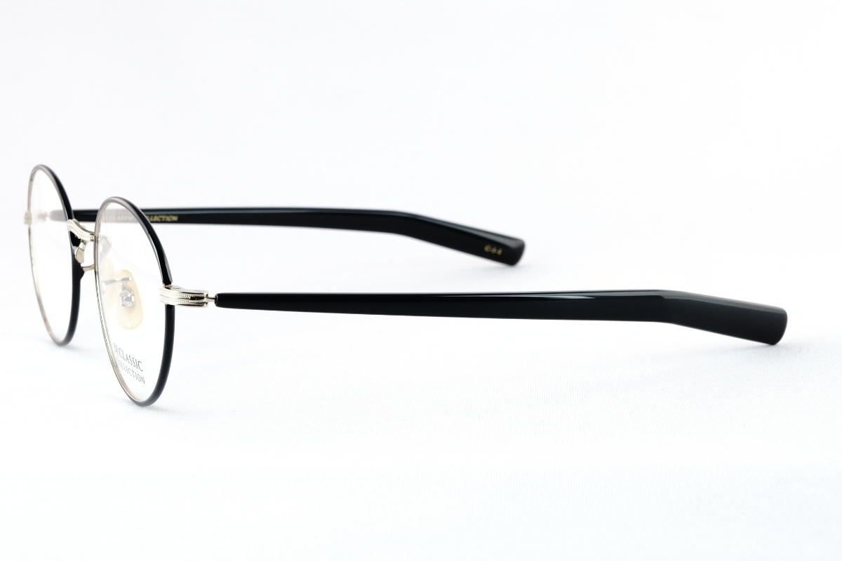 BJクラシックぼボストンシェイプメガネ「PREM-114F PT」のテンプル