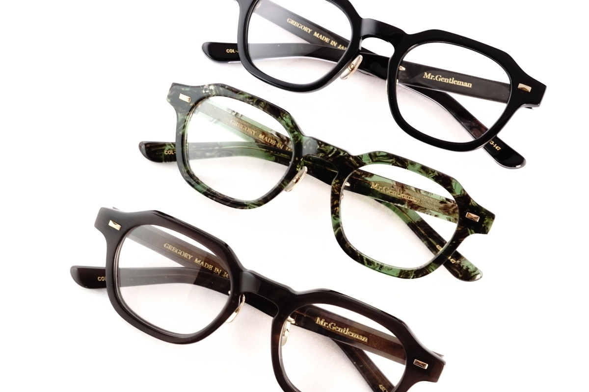 Mr.Gentleman EYEWEARのヘキサゴンメガネ「GREGORY」