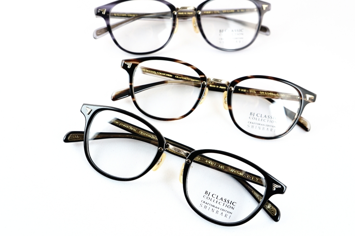 BJクラシックの芯張りメガネ「SH-C548」