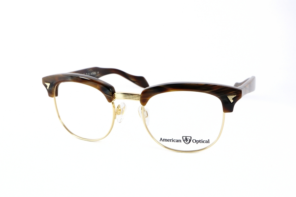 American Optical(アメリカンオプティカル)「Sirmont」Col.Chocolate/Gold