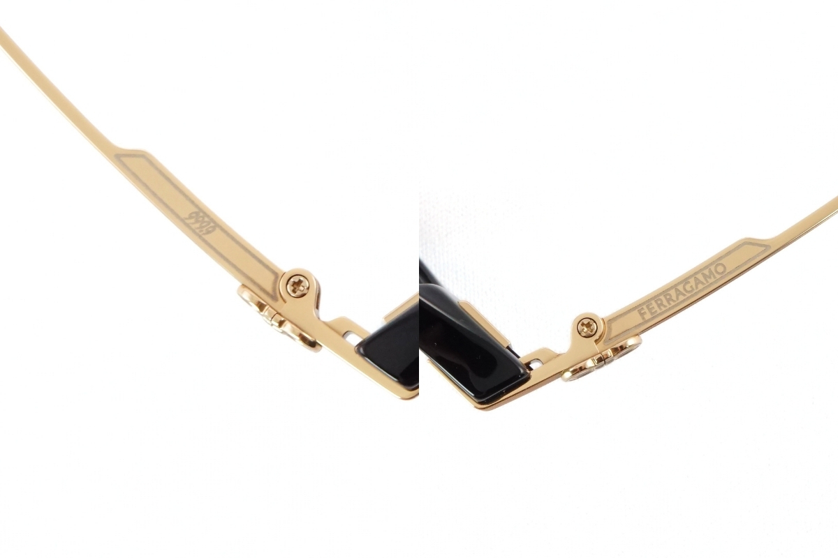 999.9×Salvatore Ferragamo「SF9020」のブランドロゴ