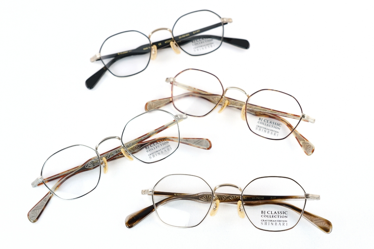 BJクラシックの芯張り眼鏡「SH-PM140シリーズ」